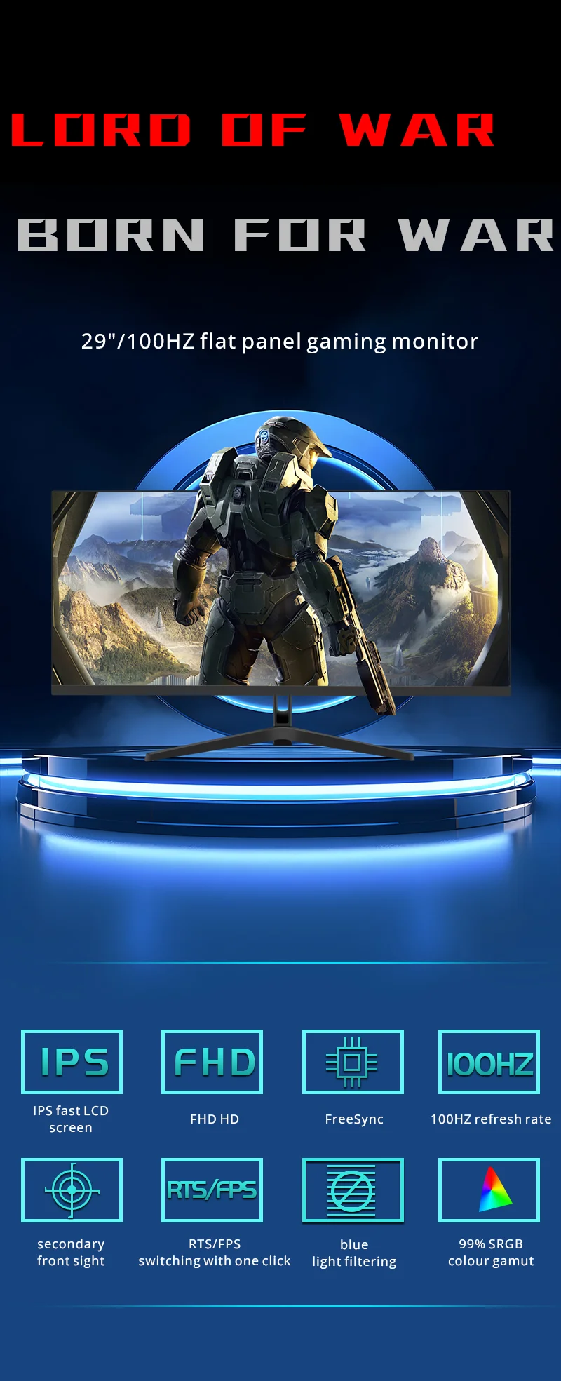 Super wide monitors 29 34 inches 165hz High refresh desktop gaming LED LCD monitor