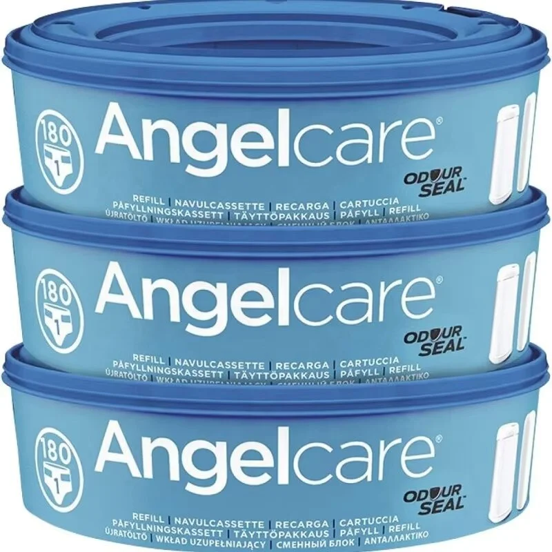Angelcar e Refill Scented Diaper Pail OEM Customized 7 layer(EVOH) Automatic Diaper Seal Odor Control Nappy Bin Refill Cassettes