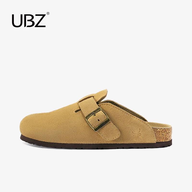 Fashion Walking Styles Casual  Shoes  Unisex Suede Upper Cork Soled Birkenstocks Platform Slippers