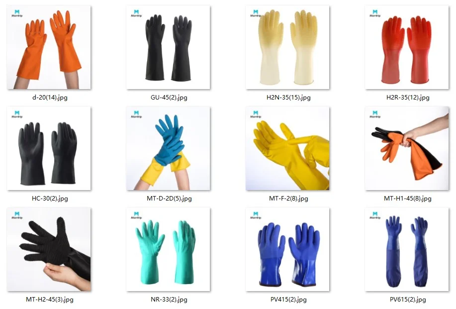 13-дюймовые бесплатные образцы PPE фабричные перчатки для мытья рыбы длинные Индивидуальные химически стойкие водонепроницаемые рабочие из ПВХ