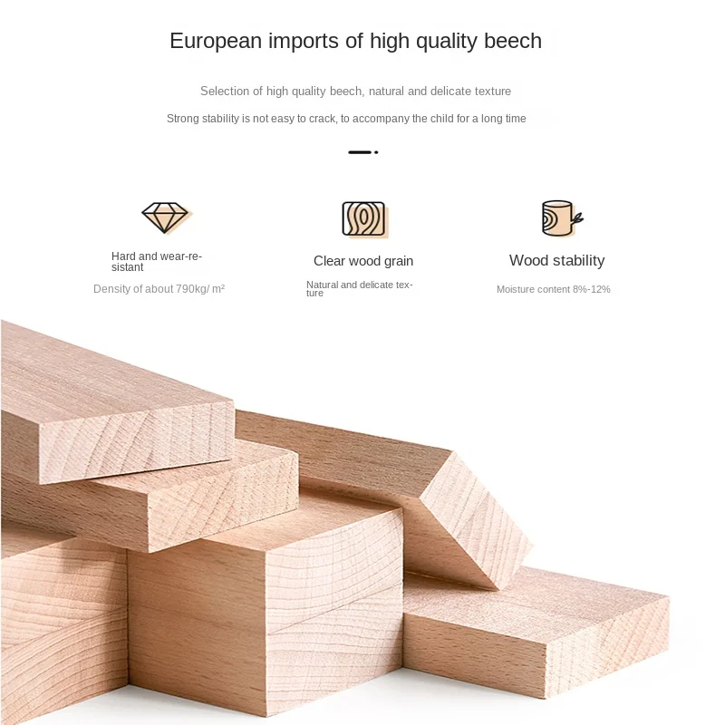 Modern Design Multifunctional Movable Side Bed for Children Babies Solid Beech Wood Crib Splicing Feature Hospital Bedroom Park