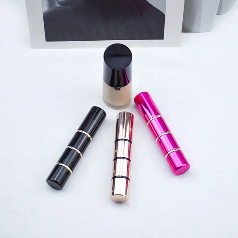 FYD Portable 3 In 1 Multifunctional Detachable Cosmetic Travel Blender Sponge Black Kabuki High Quality Makeup Foundation Brush