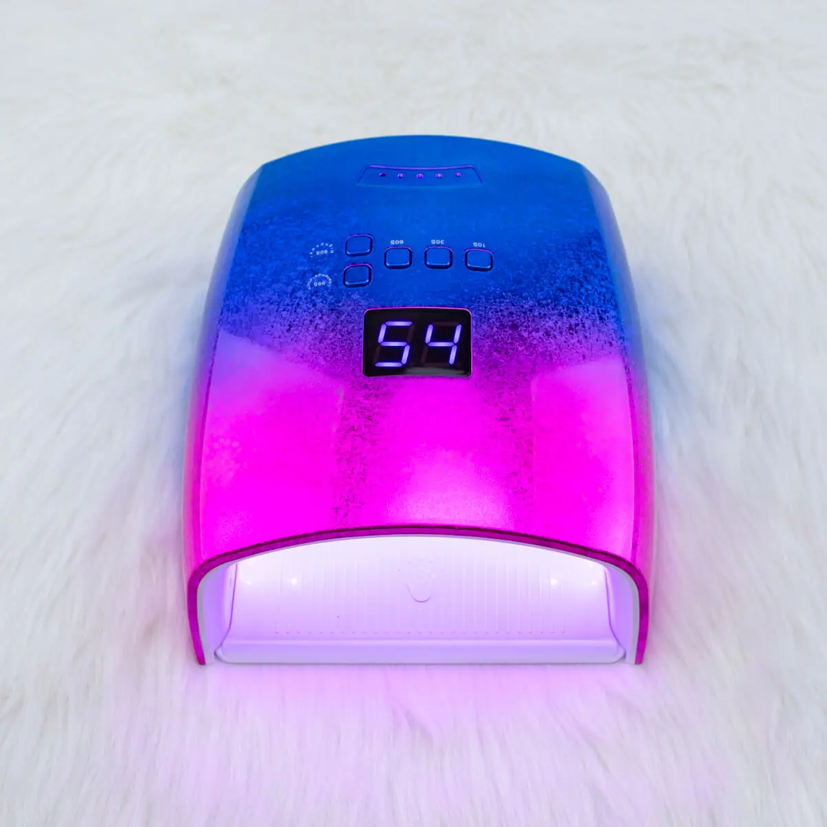 Newest Professional Magic Ice Flowers Colorful Cordless And Rechargeable 48W RED Light UV LED Nail Lamp Gel Nail Polish Dryer