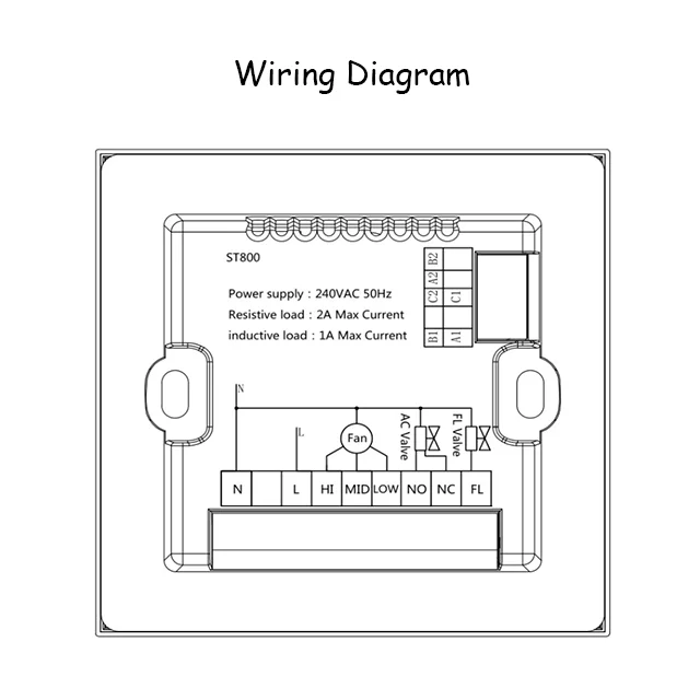 Smart Wifi Wall-mounted Thermostat for Air Conditioning Floor