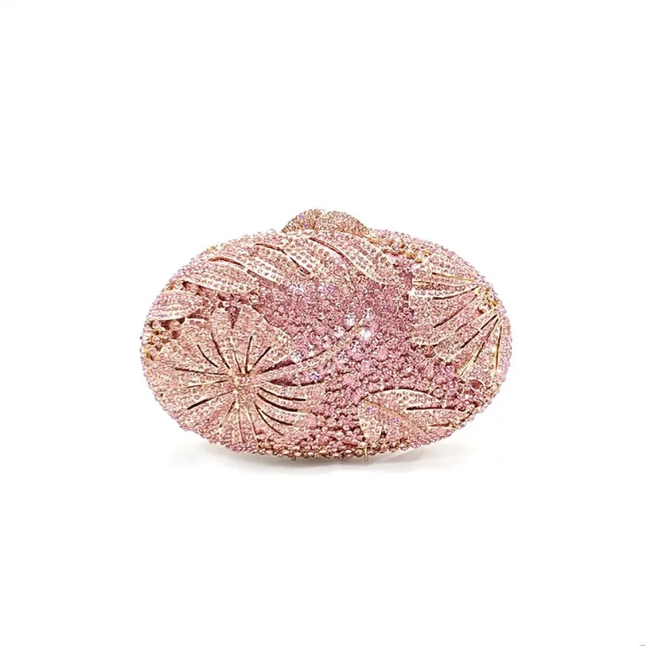 Gem Hand Bags For Women Diamonds Elegant Purses Oval Floral Diamond-encrusted Party Evening Clutches Bags