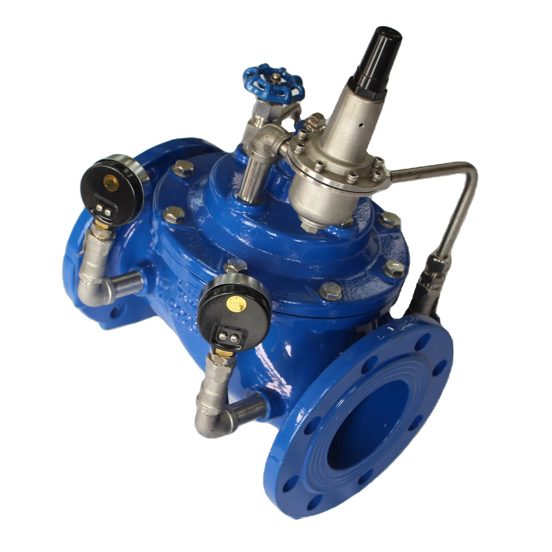 High Quality Pilot Operated High Pressure Flanged Ductile Iron hydraulic Control Valves