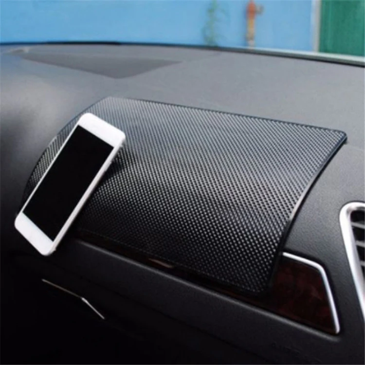 Black Square Phone Non-Slip Mat Silicone Car Anti-Slip