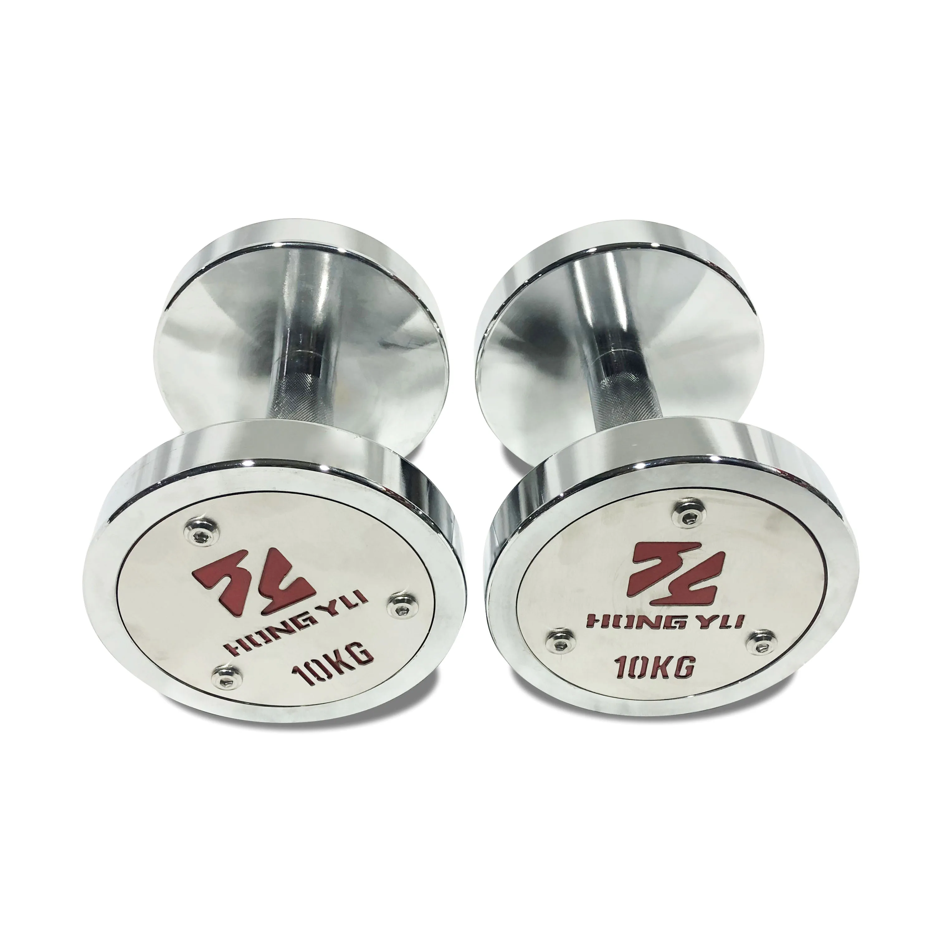 Good Guality Gym Equipment 2.5KG To 100KG Chrome Steel Dumbbells Cheap Lbs Rotating Grips Mancuernas