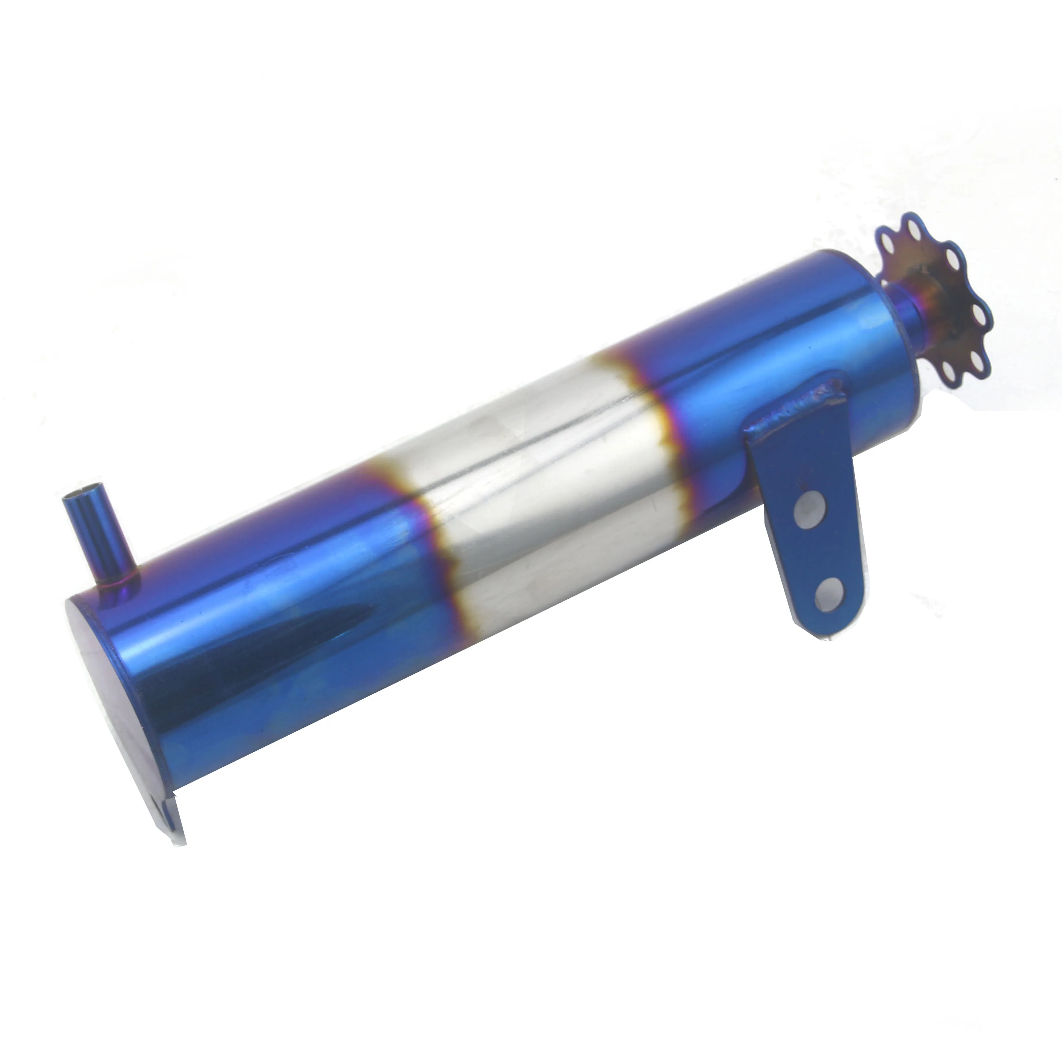 AUSO YH015 Aluminum Auto Parts 500ML Radiator Coolant Cooling Burnt Baking Blue Catch Tank Overflow Reservoir Cylindrical