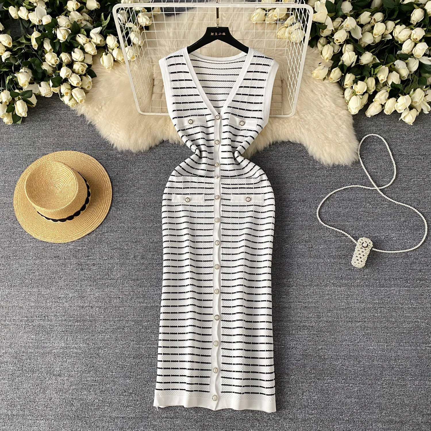 Summer Elegant Sun Dress For Women Fringe Lace Dress White
