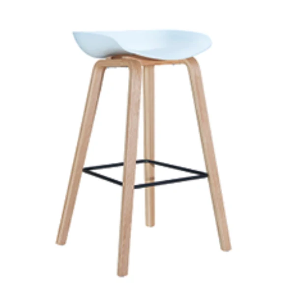 modern plastic PP metal leg barstool Kitchen high stool bar chair