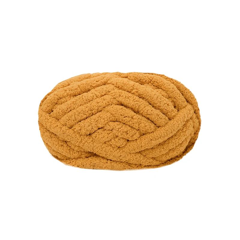 
Yarncrafts Ultra Soft Household Chunky chenille pure Polyester Throw Pillow Blanket Yarn 