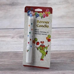 Wholesale happy birthday cake decoration surprise clown banner candle