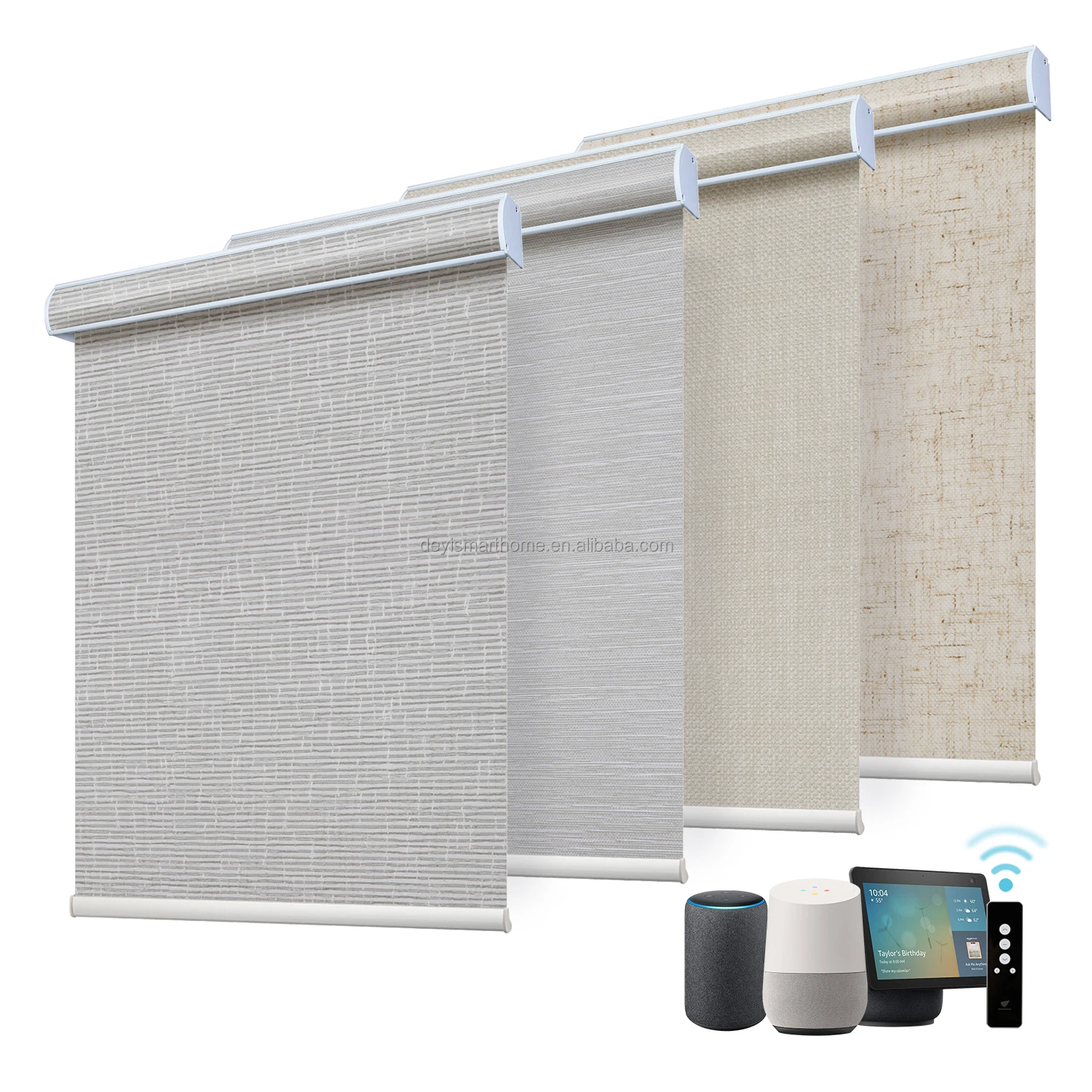 Deyi 15Channel Remote Motorized Roller Blinds Shades Shutter Curtain For Home Office