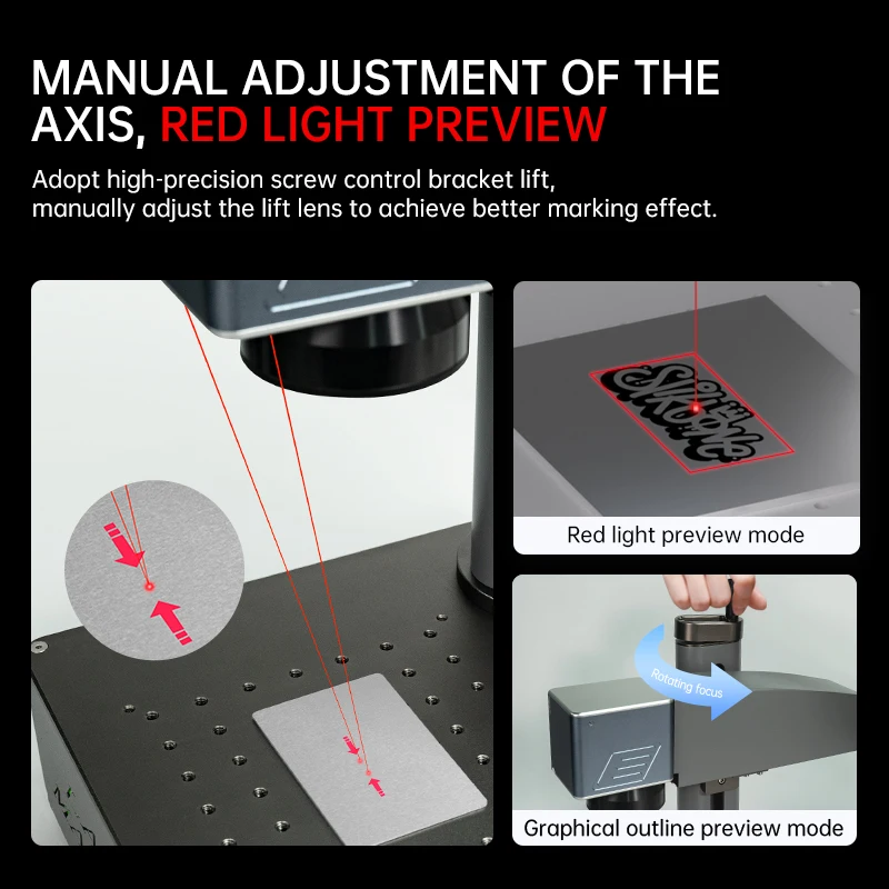DAJA S4 20W 30W 50W Portable Desktop MAX Fiber Laser Marking Machine For Metal Stainless Steel Carbon Pipe Gold Sliver Jewelry