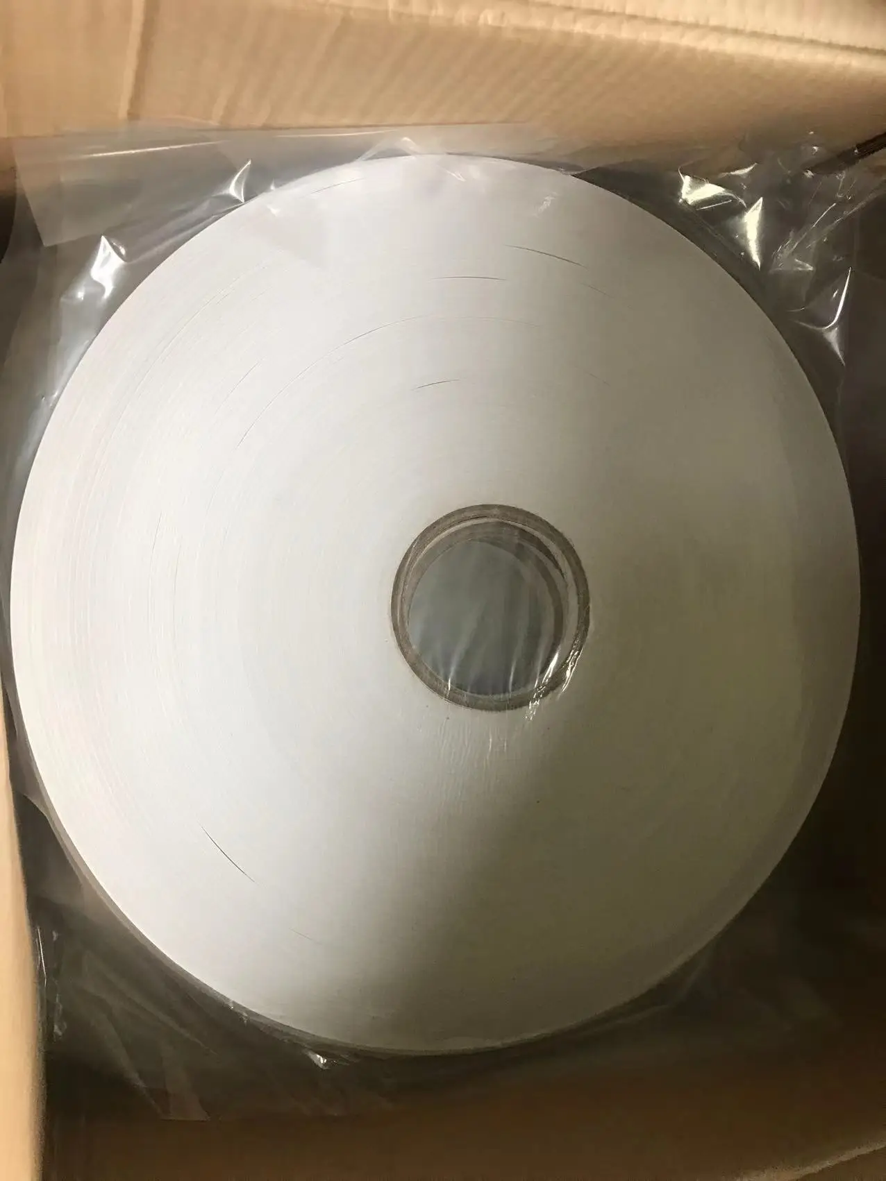 500 meters Double-sided tissue tape solvent double-sided self adhesive paper tape for machine use envelope strip