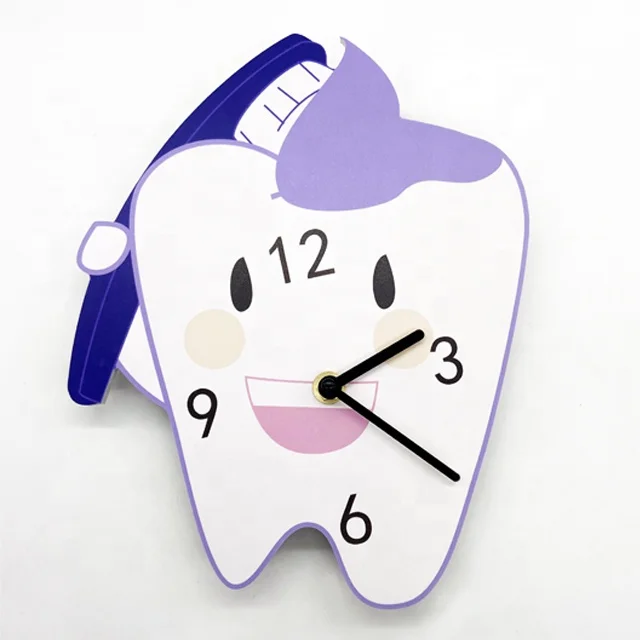 kids room clinic cute dental clock