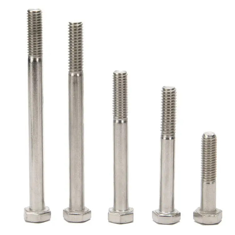 high quality new wholesale stainless steel bulloni testa esagonale bolt hex hexagon bolts metal part