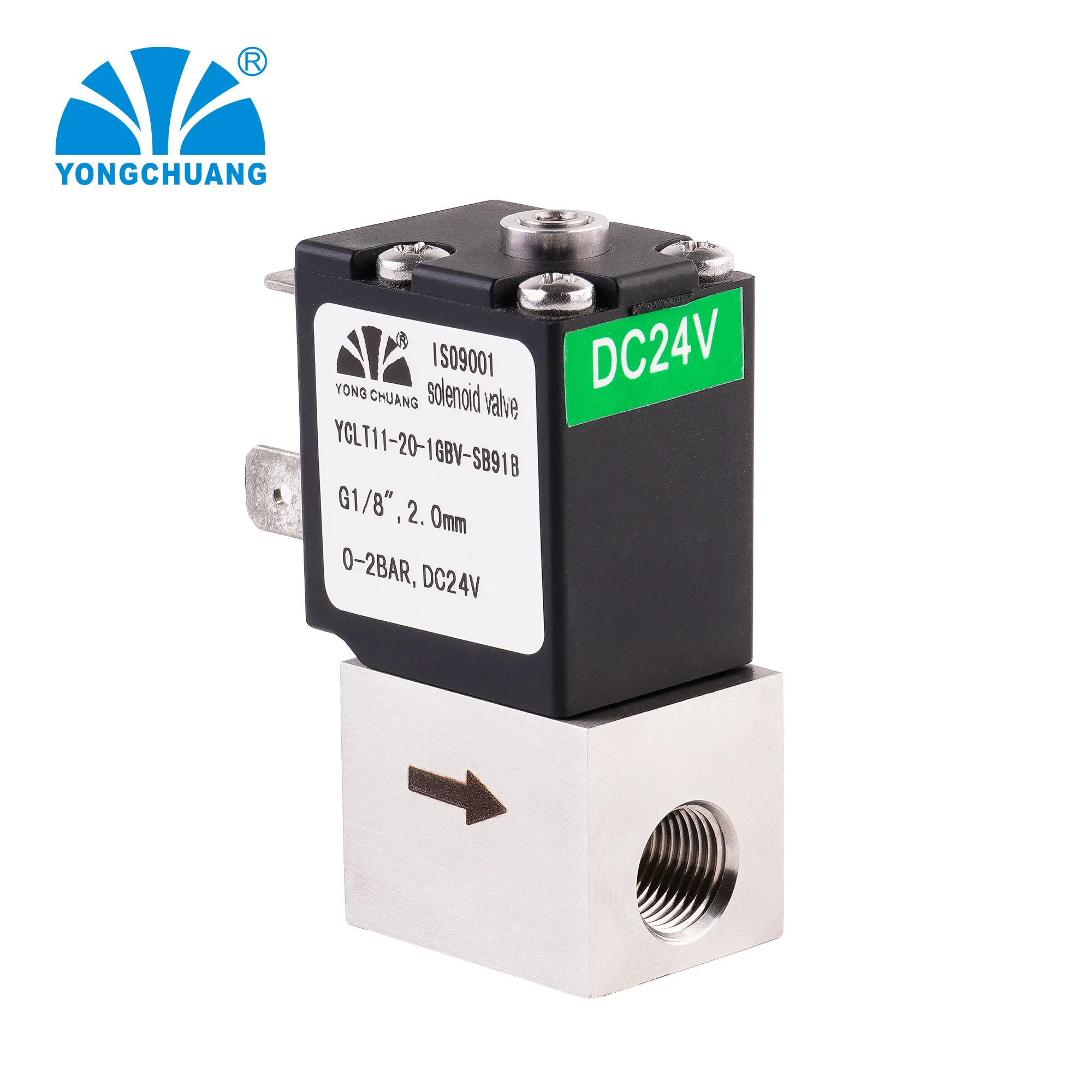 Yongchuang YCLT11 stainless steel High precision proportional flow control solenoid valve 12vdc