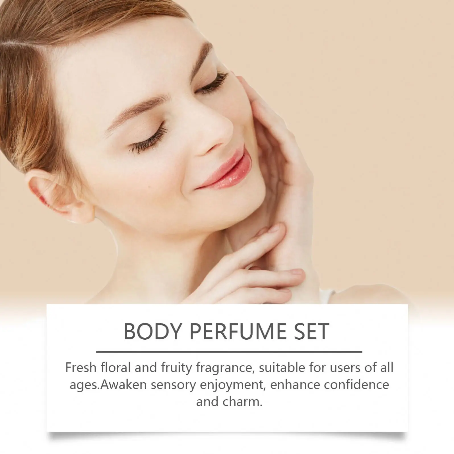 Elegant and diverse fragrance tones nourishing and charming full body fragrance and lingering fragrance set