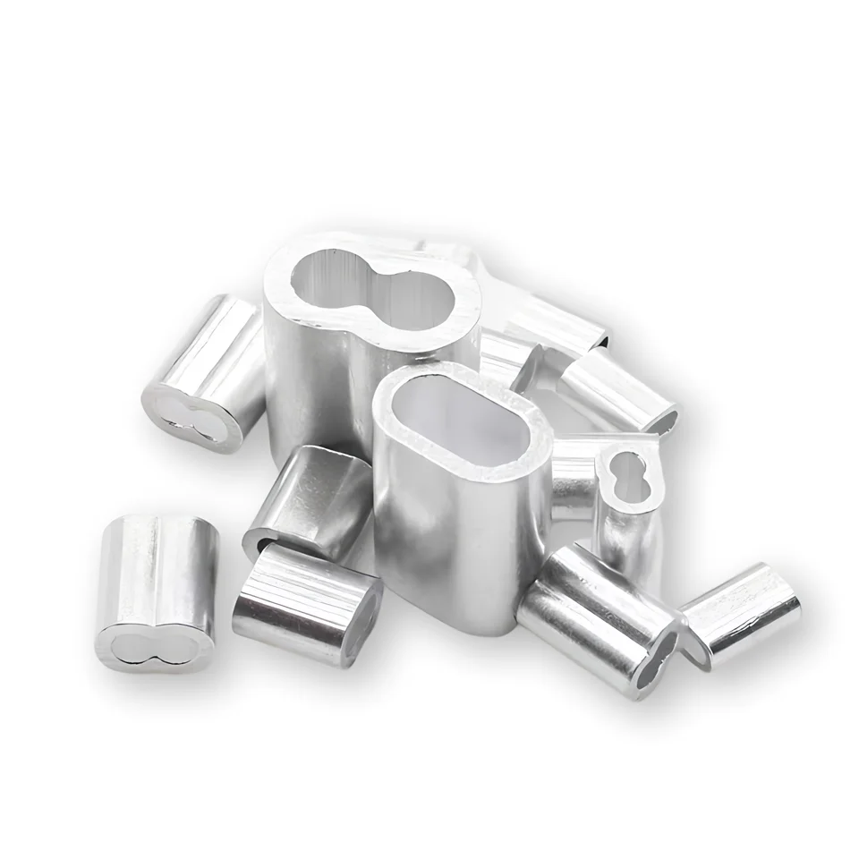 Factory Supply Products Din3093 Aluminum Ferrule/Aluminum Oval Sleeve/Stainless Steel Wire Rope Clamp