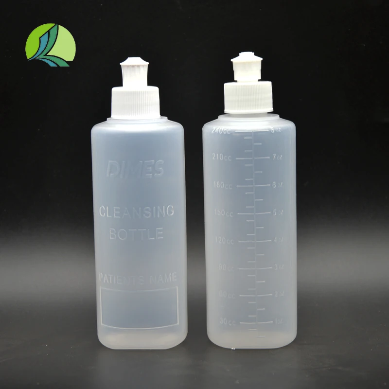 Pharmaceutical 8oz 240ml LDPE Plastic Perineal Cleansing Irrigation Squeeze Baby Peri Wash Cleansing Bottle for Postpartum