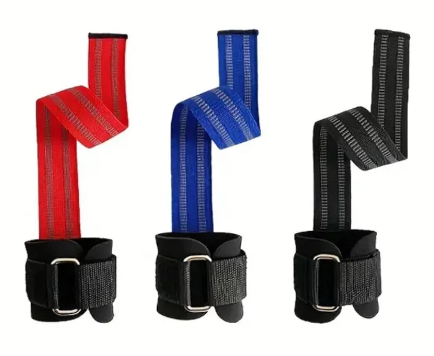 Anti Slip Padded Wrist Straps for Weightlifting Lifting Straps Gym for Deadlift Weight Lifting Straps for Weight Training