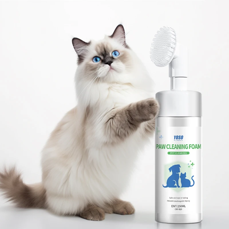 150 ML Ultimate Pet Pampering Silky Smooth Paw Cleansing Foam Premier Pet Grooming Silk-Touch Anti-Dirt Foot Foam