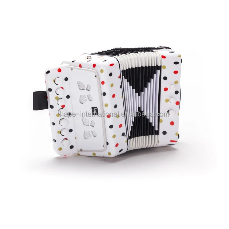 Seasound Oem Chromatic Mini Red Toy Accordion Instrument 7Keys With Bass For Children Wholesale Keyboard Button Kids Student