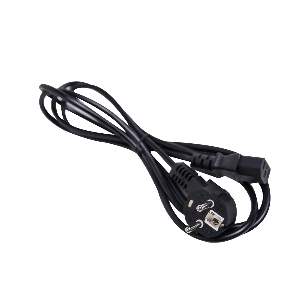 european D03 IEC 320-C19 electric power cord rated 250V Black power cable plug