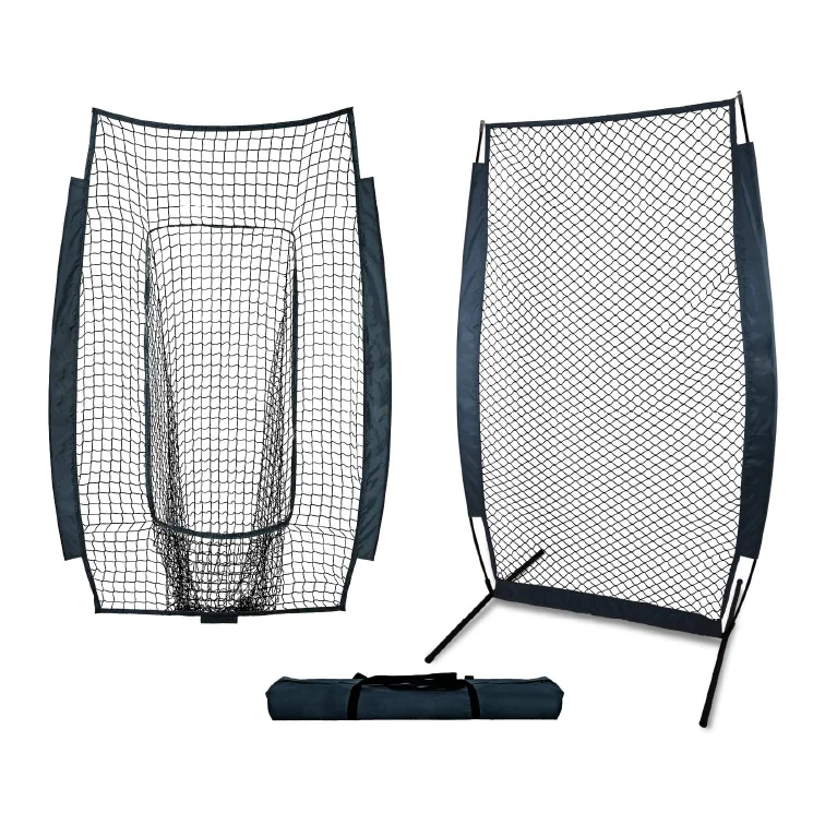 7x7ft Baseball Softball Practice Net | Portable Baseball Net with iron pole