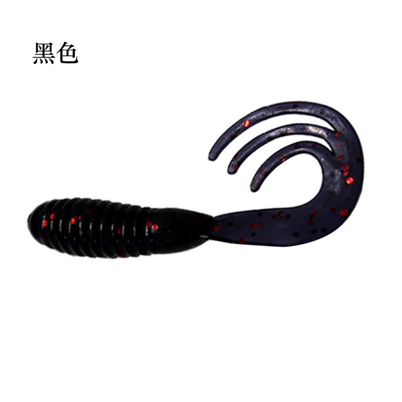 Custom Shad Bionic 4cm 5cm 6.5cm Artificial Twister Tripple Grub Tail Iscas Wobbler Shad Worm Soft Fishing Lures For Fishing