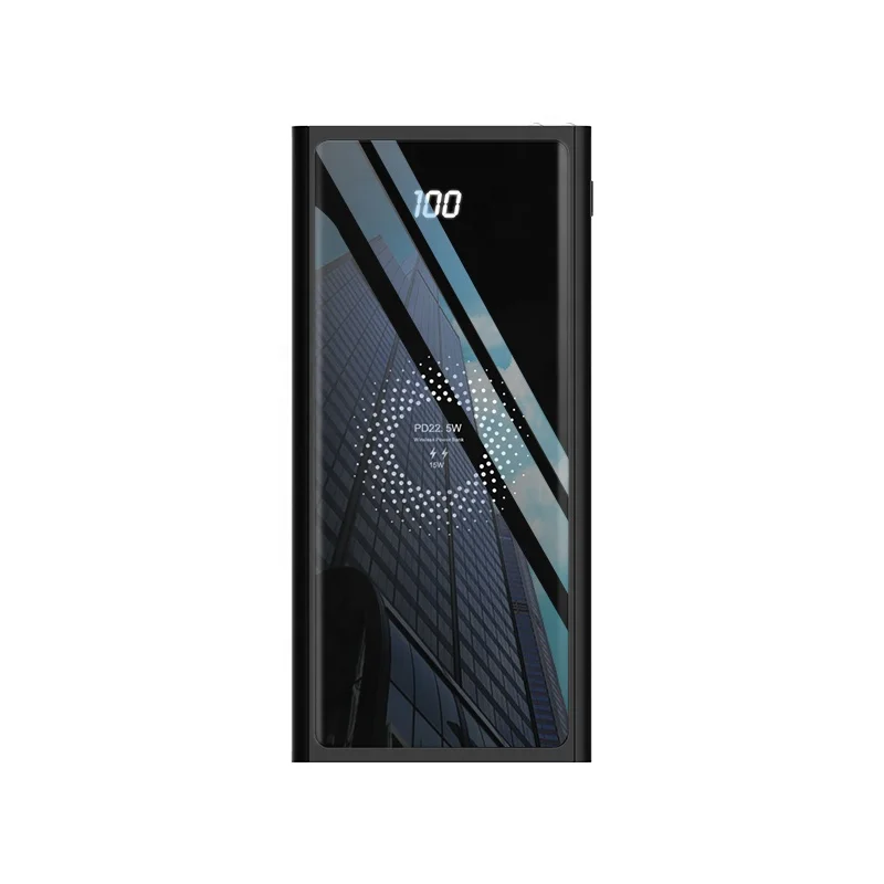 
QC3.0+PD18W Wireless Fast Charging Power Bank High capacity 20000mAh 15W Wireless Charging 