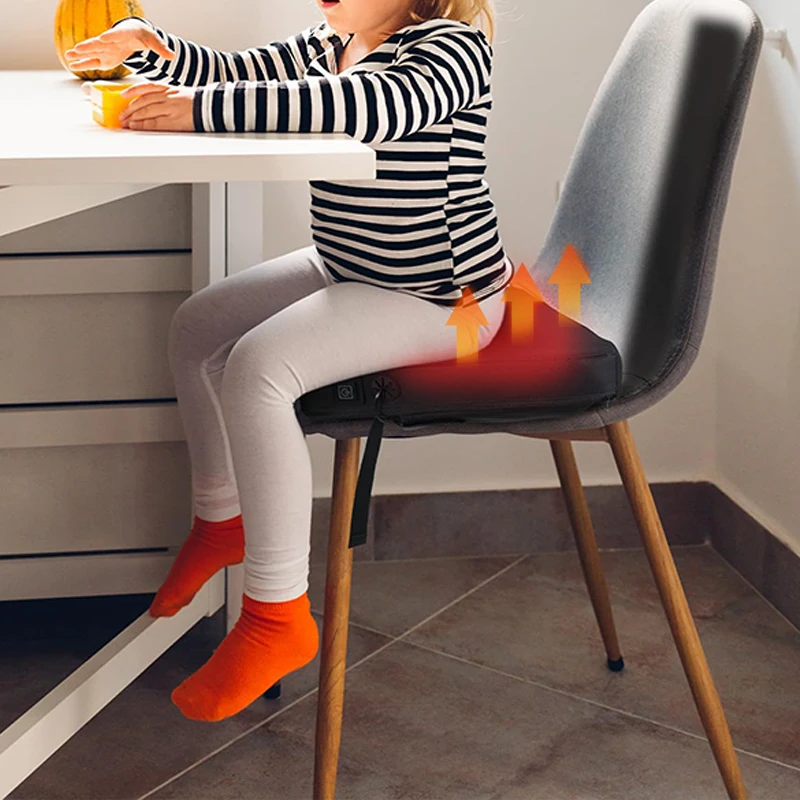 USB Powered 3 Levels Temperature Adjustment Thickened Heating Seat Pad for Outdoor Activities Camping Ice Fishing