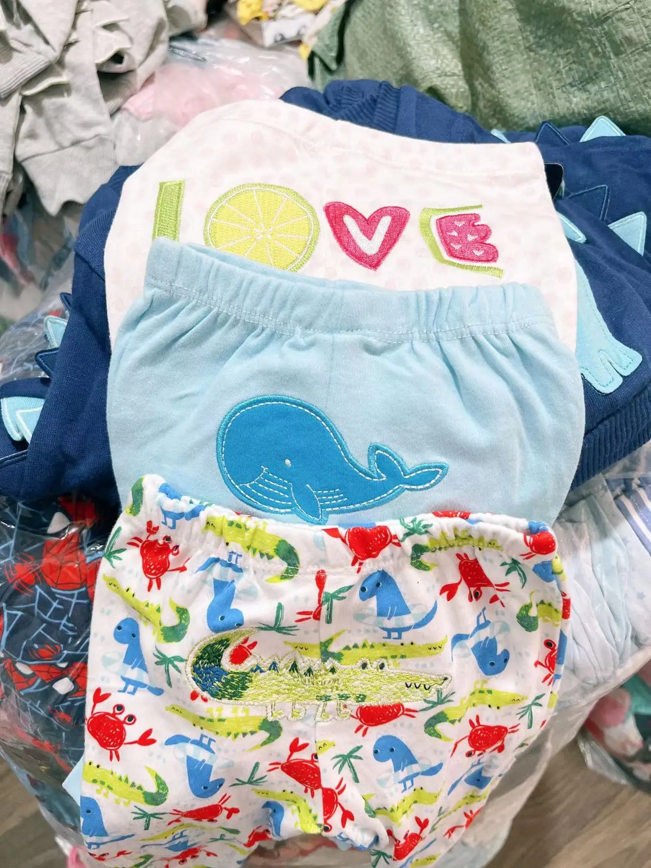 Stocks surplus wholesale Branded other apparel overruns Baby leggings Baby Pants stocks