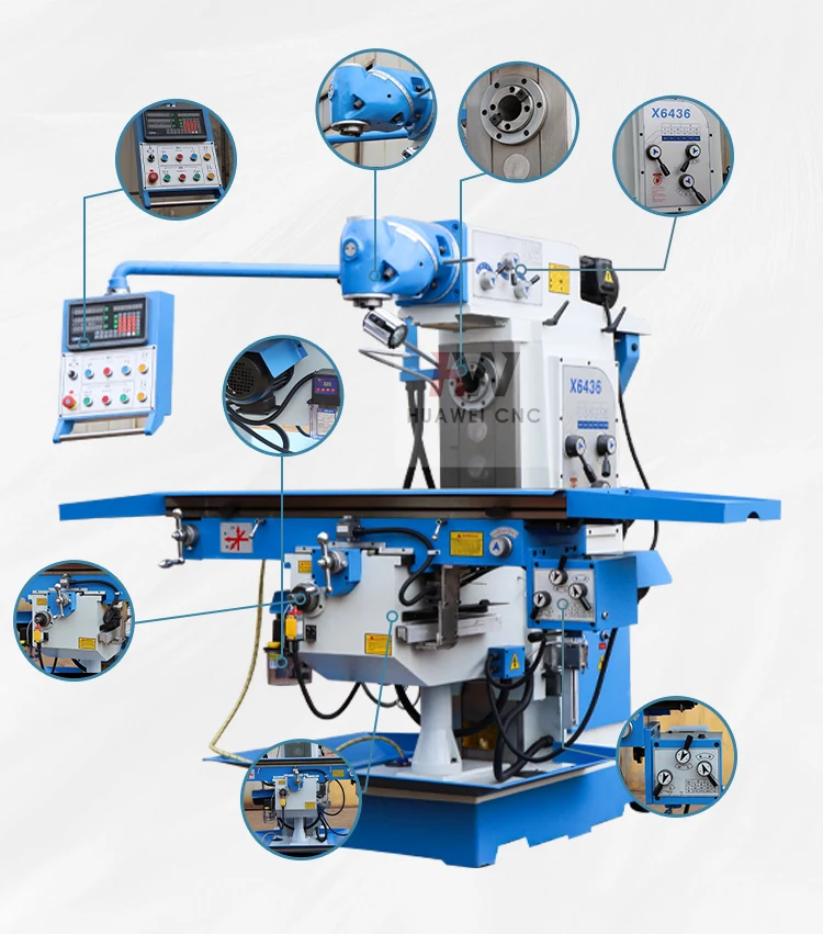 Hot sell Cheap factory price universal rotary head milling machine X6436
