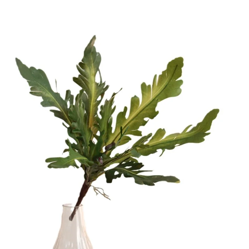 Nearly Nature Artificial Leaves With Roots New Unique Faux Fern Plant Artificial Fern Leaves Bush Decorative Artificial Plant