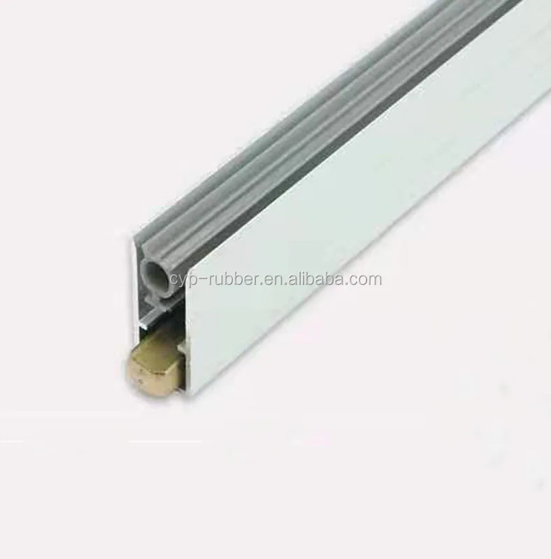 Insectproof Under Door Draft Stopper Width 14mm * Height 34mm 6063 Aluminium  Automatic Lifting Seal for Wooden doors