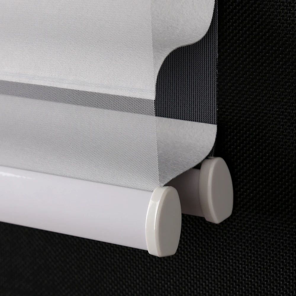 Elegant light  manual & motorized shades/Triple blinds Essential Room blackout roller blinds Darkening Dual Shade zebra blinds