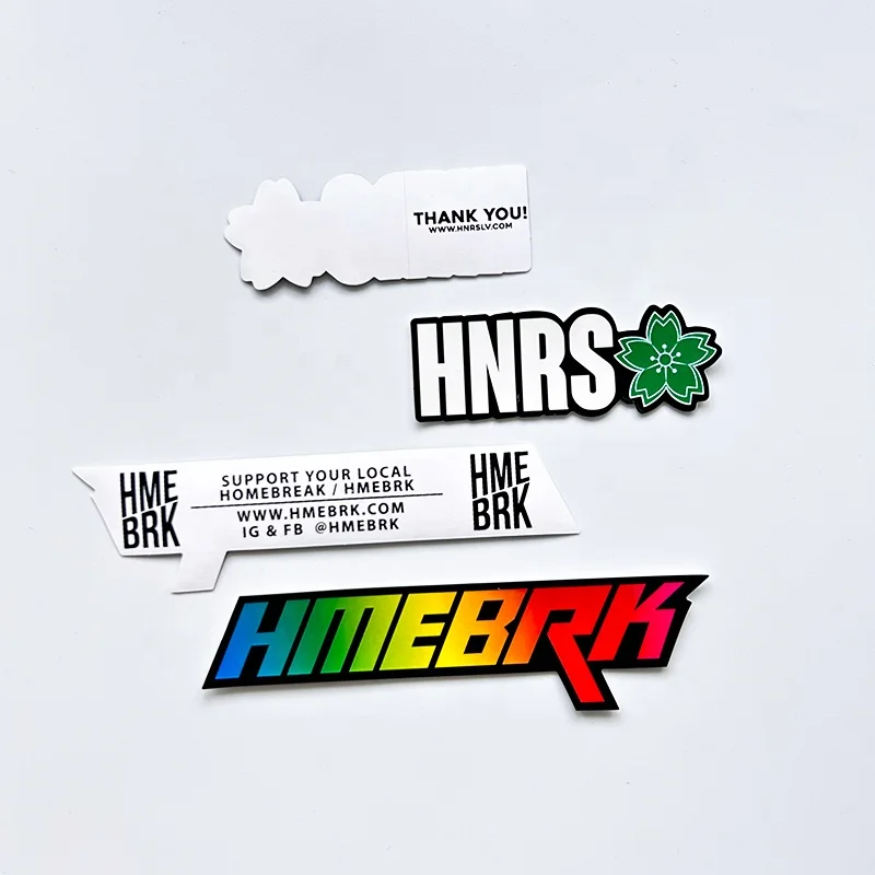 Hot Sale Waterproof Durable Vinyl Die Cut Sticker Double Side Printing Personalized Image Logo Label Custom Sticker for Business