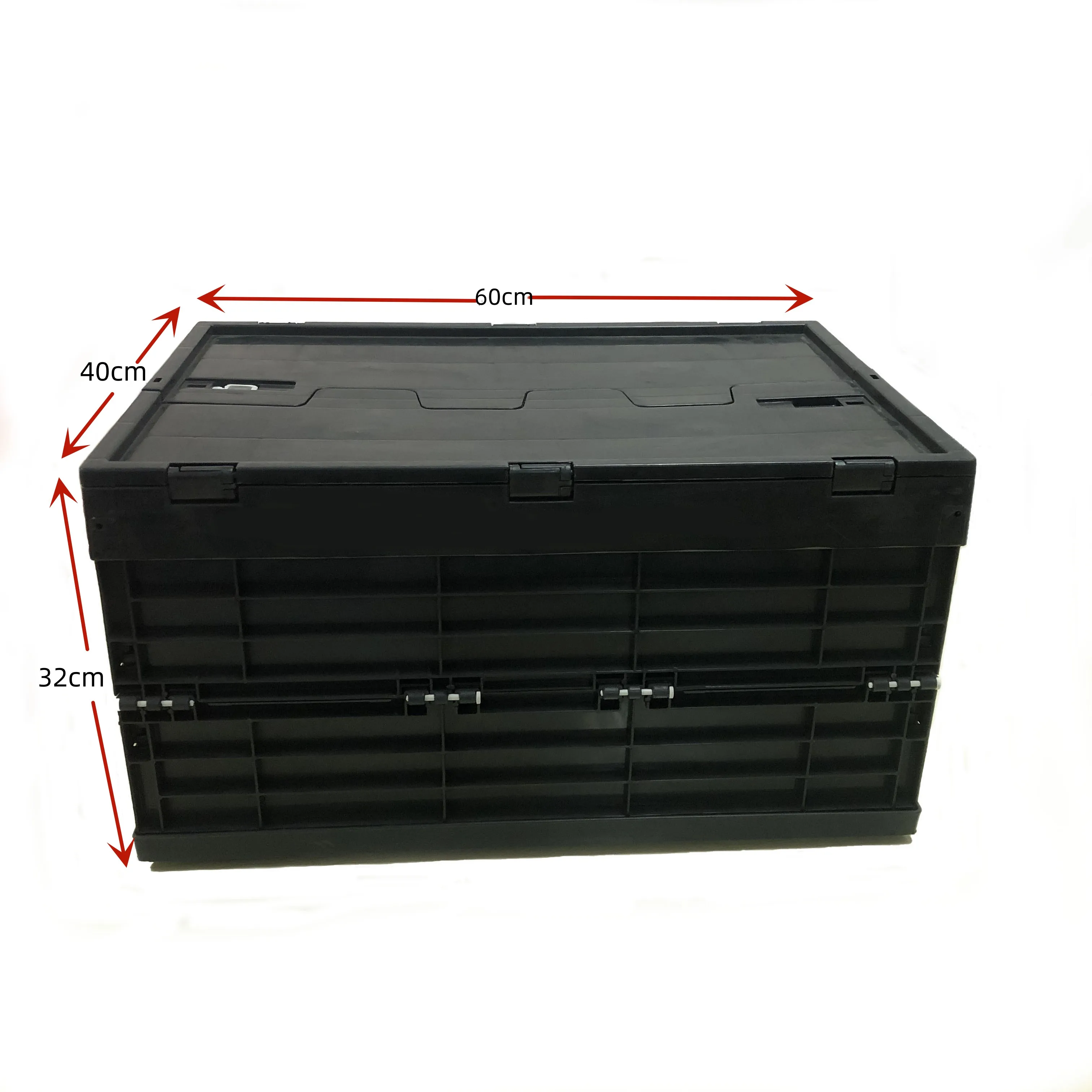 600*400*320 OEM Manufacturer Plastic foldable Container Collapsible and folding crate box for storage and moving