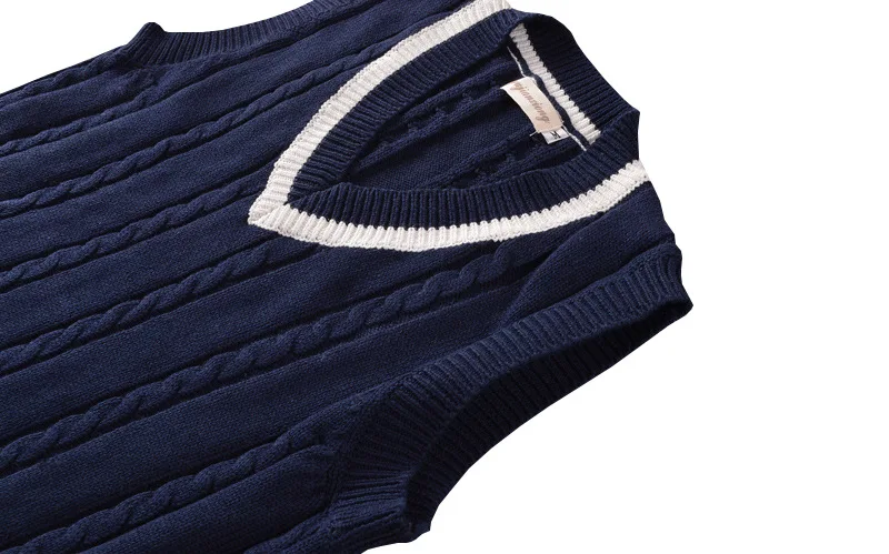 Wholesale high quality Unisex school sweaters vests student uniforms sweaters V-Neck Sweater school uniform