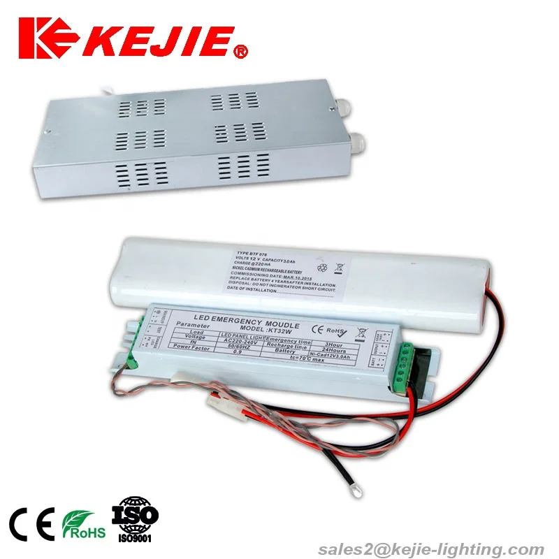 Kejie Dc Output 3-90V Battery Backup Emergency Conversion Kit 36W Panel Light Led