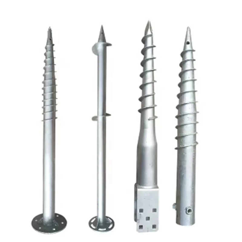 High quality and low price screw piles metal ground spike pole anchor in stock