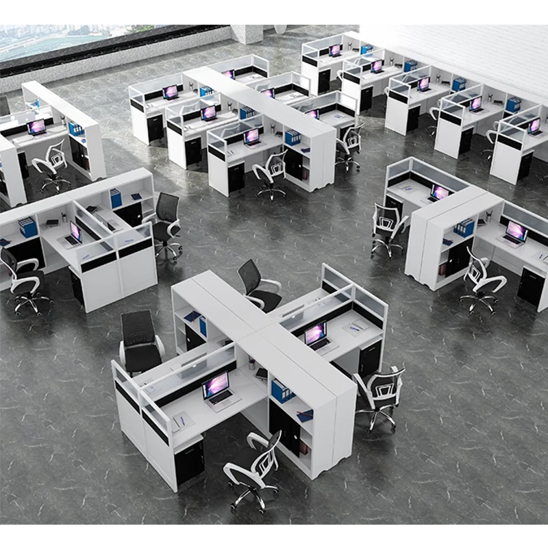Creative Modern Luxury Workstations Office Furniture Office Cubicle Workstation for 2 person