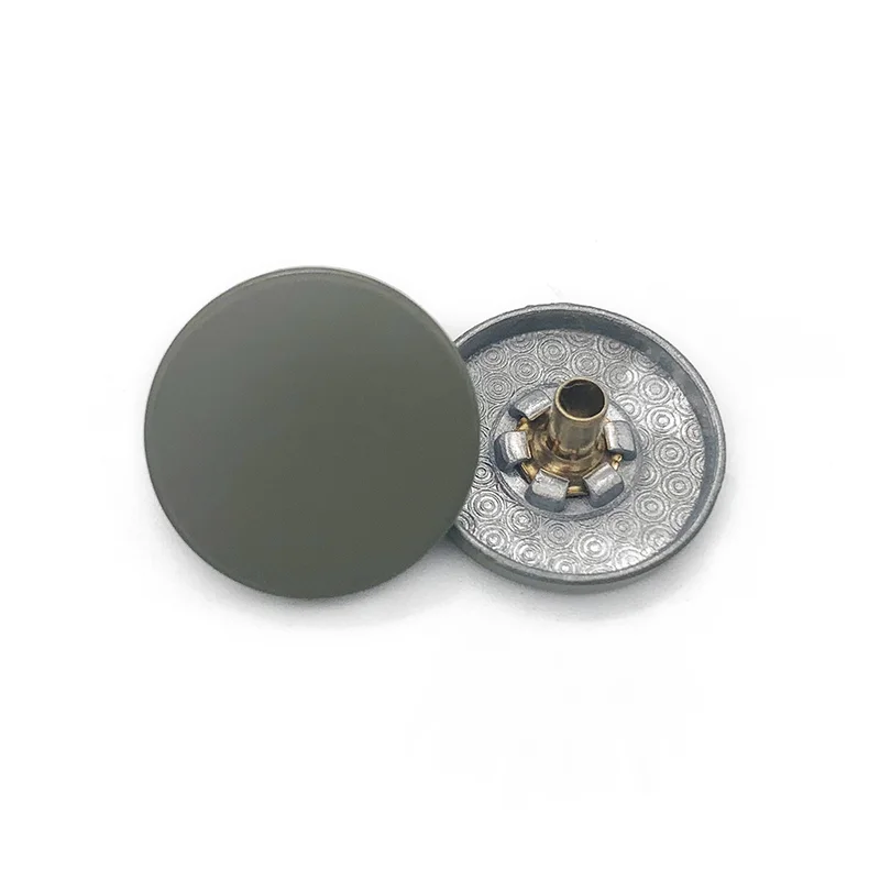 
Factory Sales high quality flat custom zinc alloy color Spray paint metal button snap for clothing 