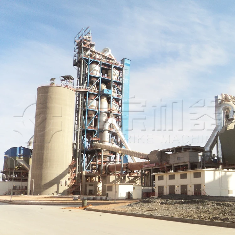 
500TPD Building Material Machinery Rotary Kiln Cement Production Line 
