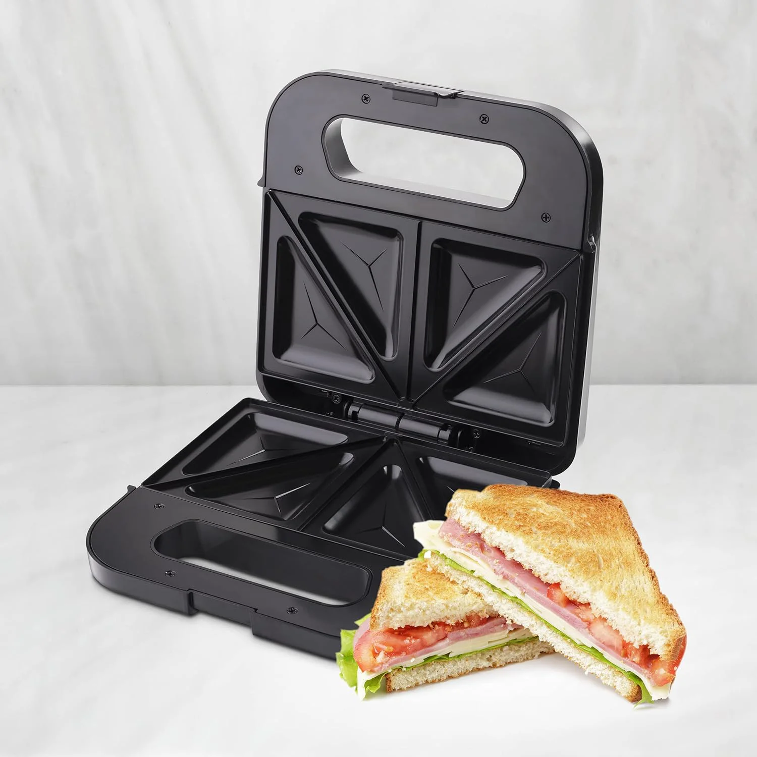 Wholesale Factory Price 4 in 1 Stainless Steel Sandwich Press Grill for House Office Quickly Breakfast Panini Waffle Pie Pizza