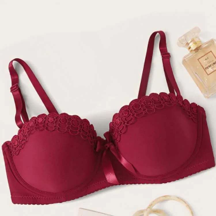 For Chubby Women Push Up Bra And Pants Female Underwear 36 Size Sexy Oversize V Neck Vest Lacy Young New Design Hot Model