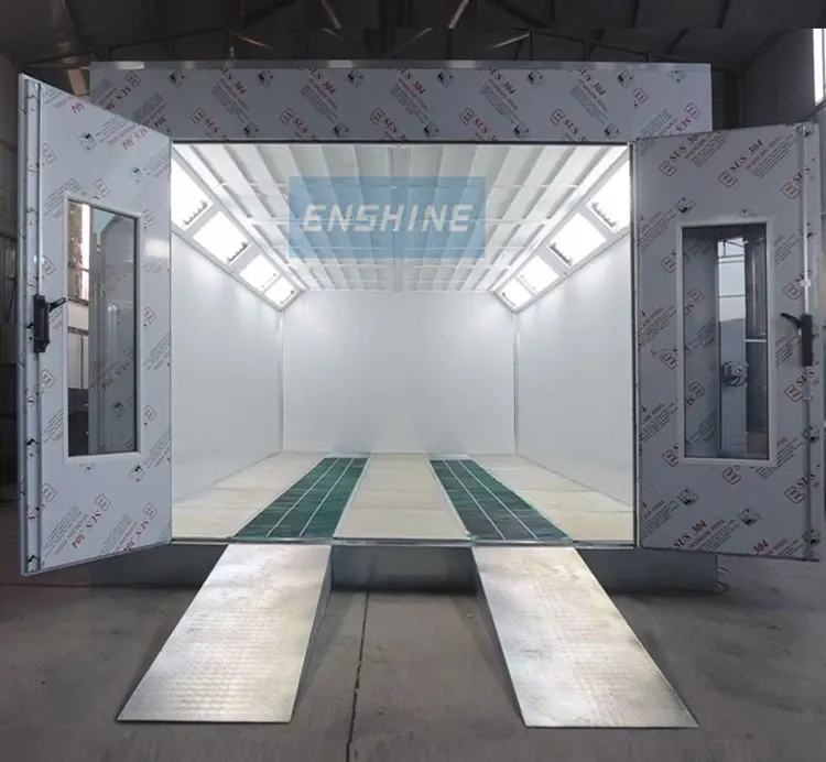 High Quality Full Downdraft Car Paint Spray Booths Design With Diesel/Gas Heater